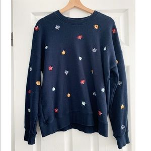 Madewell floral sweatshirt